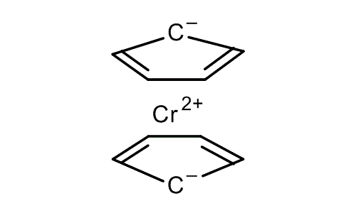 Bis(ciclopentadienil) crom(II), molecular structure