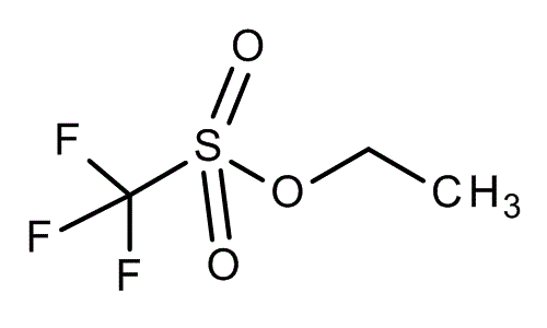 Ethyltrifluormethansulfonat, molecular structure