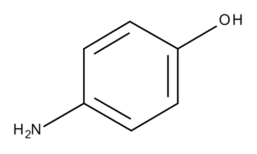 p-Aminophenol, molecular structure