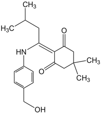 Dmab-OH, molecular structure
