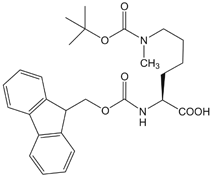 Fmoc-Lys(Me,Boc)-OH, molecular structure