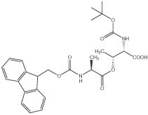 Boc-Thr(Fmoc-Ala)-OH, molecular structure