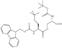 Boc-Ser(Fmoc-Ser(tBu))-OH, molecular structure