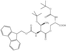 Boc-Ser(Fmoc-Thr(tBu))-OH, molecular structure