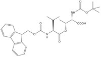 Boc-Thr(Fmoc-Val)-OH, molecular structure