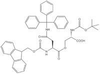 Boc-Ser(Fmoc-Asn(Trt))-OH, molecular structure