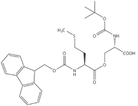 Boc-Ser(Fmoc-Met)-OH, molecular structure