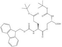 Boc-Ser(Fmoc-Glu(otBu))-OH, molecular structure