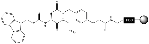 Fmoc-Asp(NovaSyn® TGA)-OAll, molecular structure