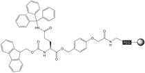 Fmoc-Asn(Trt)-NovaSyn® TGA, molecular structure