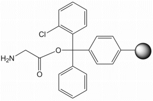 H-Gly-2-ClTrt resin, molecular structure