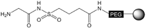 H-Gly-Sulfamylbutyryl NovaSyn® TG resin, molecular structure