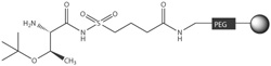 H-Thr(tBu)-Sulfamylbutyryl NovaSyn® TG resin, molecular structure