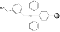1,3-Bis-(aminomethyl)-benzene trityl resin, molecular structure