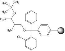 O-t-Butylthreoninol 2-chlorotrityl resin, molecular structure