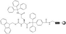 Fmoc-Asn(Trt)-NovaSyn® TGT, molecular structure