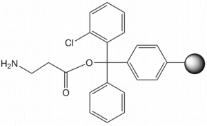 H-ß-Ala-2-ClTrt resin, molecular structure