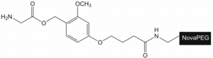 H-Gly-HMPB NovaPEG resin, molecular structure