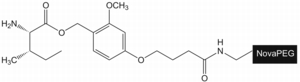 H-Ile-HMPB NovaPEG resin, molecular structure